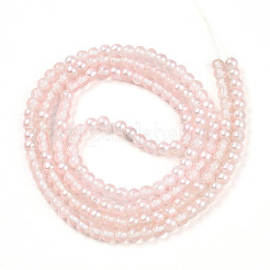 Baking Paint Transparent Glass Beads Strands&nbsp;DGLA-N011-4mm-03