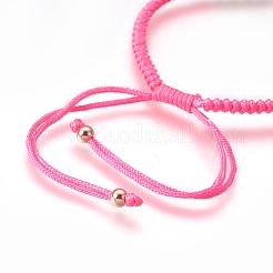 Nylon Cord Braided Bead Bracelets Making&nbsp;BJEW-F360-FRG11