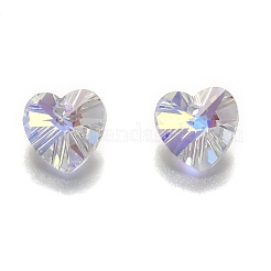 Electroplate Glass Charms&nbsp;G030V10mm-001GL