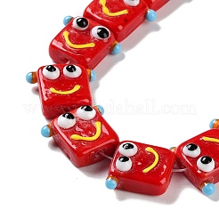 Handmade Lampwork Beads Strands&nbsp;LAMP-Q036-07F