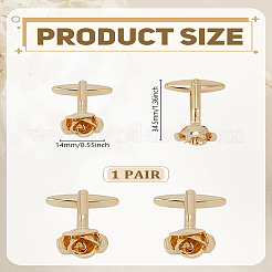 1 Pair Brass Cufflinks&nbsp;BUTT-LP0002-05G