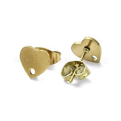 304 Stainless Steel Stud Earring Findings&nbsp;EJEW-H130-03G-B01