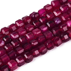 Dyed Natural Agate Beads Strands&nbsp;G-T138-211E