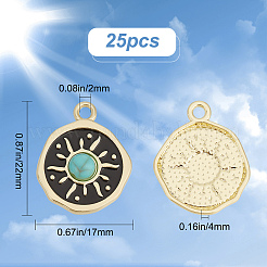 Rack Plating Alloy Enamel Pendants&nbsp;FIND-SC0003-84