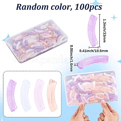 100Pcs Transparent Acrylic Beads&nbsp;OACR-SP0001-58