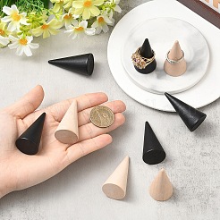 10Pcs 2 Colors Wood Ring Holders&nbsp;AJEW-YW0002-20