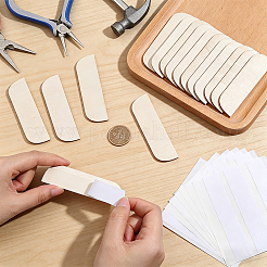 16Pcs Plywood Door Edge Hole Filler Plate&nbsp;DIY-CP0014-15C