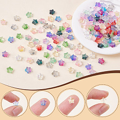 160Pcs 16 Colors Frosted Glass Beads&nbsp;GLAA-AR0001-80
