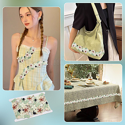 5 Yards Organza Pleated Lace Polyester Ribbon&nbsp;OCOR-FG0002-42