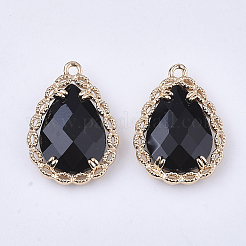 Transparent Glass Pendants&nbsp;GLAA-T007-08A