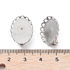 Non-Tarnish 304 Stainless Steel Brooch Base Settings&nbsp;LS-FIND-D035-01A-P