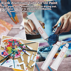 Blank Aluminum Tube for Oil Paint&nbsp;DIY-OC0014-20