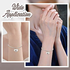 10Pcs Adjustable 304 Stainless Steel Slider Bracelet/Bolo Bracelets Making&nbsp;STAS-BBC0001-63P