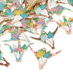 24Pcs 6 Styles Alloy Enamel Pendants&nbsp;ENAM-TA0002-51