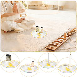 Porcelain Candle Holders&nbsp;AJEW-WH0481-303