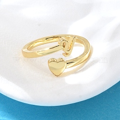 Brass Cuff Rings for Women&nbsp;RJEW-U044-Y