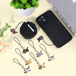 Alloy Enamel Pendant Mobile Straps&nbsp;HJEW-SW00044