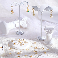 20Pcs Brass Stud Earring Findings&nbsp;MAK-BBC0001-26