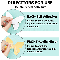 Acrylic Mirror Wall Stickers&nbsp;OACR-WH0032-05A