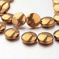 Electroplate Non-magnetic Synthetic Hematite Bead Strands&nbsp;G-F300-33B