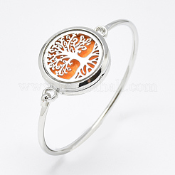 Brass Diffuser Locket Bangles&nbsp;BJEW-Q691-11