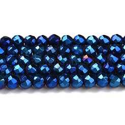 Electroplate Glass Beads Strands&nbsp;GLAA-H021-01B-FP03