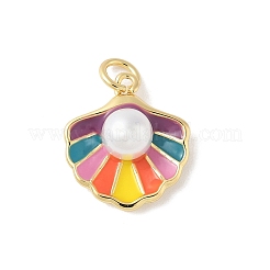 Brass Enamel Pendants&nbsp;KK-B148-03G