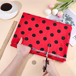 2 Yards Polka Dot Pattern Cotton Fabric&nbsp;DIY-FG0009-97