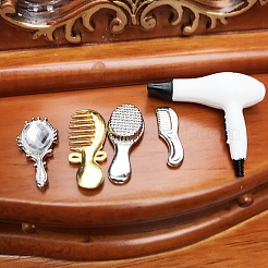 Mini Plastic Hair Dryer & Mirror & Comb Set Model&nbsp;PW-WGCFD14-01