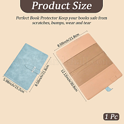 Rectangle Imitation Leather Notebook Book Covers&nbsp;AJEW-WH20019-55B