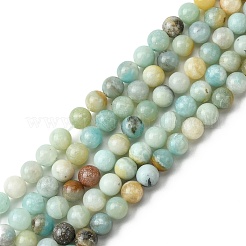 Natural Flower Amazonite Beads Strands&nbsp;Z26N5017