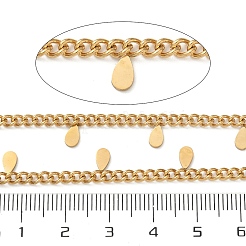 304 Stainless Steel Curb Chains&nbsp;CHS-K017-08D-G