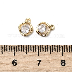 Brass Pave Cubic Zirconia Charms&nbsp;KK-A275-27G