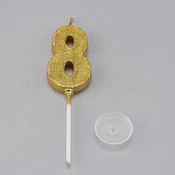 Paraffin Golden Candles&nbsp;DIY-K028-A-08