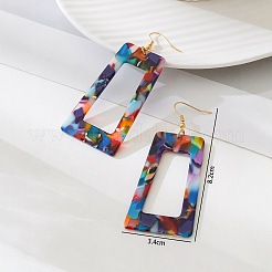 Rectangle Iron Alloy Dangle Earrings&nbsp;FS-WG484F5-01