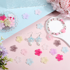 350Pcs 7 Colors Transparent Acrylic Bead Caps&nbsp;MACR-SP0001-14