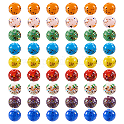 54Pcs 9 Colors Handmade Lampwork Beads&nbsp;LAMP-TA0001-09