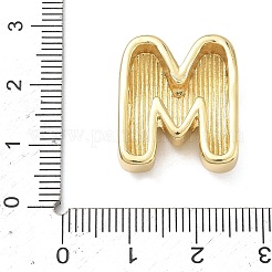 Brass Initial Beads&nbsp;KK-B167-27G-01M