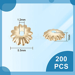 200Pcs 304 Stainless Steel Bead Caps&nbsp;STAS-UN0057-69