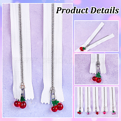 20Pcs 5 Styles Nylon Close End Zippers&nbsp;PALLOY-OC00040