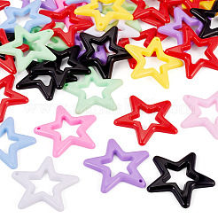 40Pcs Opaque Acrylic Pendants&nbsp;MACR-TA0002-84