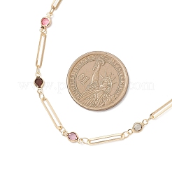 Brass Oval Link Chain Necklaces for Women&nbsp;NJEW-JN05742