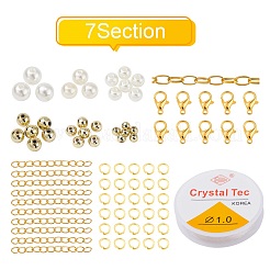 DIY Round Beads Jewelry Set Making Kit&nbsp;DIY-YW0004-45G