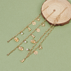 Cowgirl Zinc Alloy Boot Hat Horse Pendant Necklaces & Anklets & Bracelets&nbsp;SJEW-ME0002-01