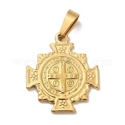 PVD Vacuum Plating 201 Stainless Steel Pendants&nbsp;STAS-P314-27A-G