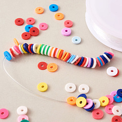 DIY Heishi Bead Stretch Bracelets Making Kits&nbsp;DIY-TA0003-22