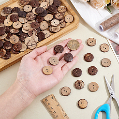 200Pcs Coconut Buttons&nbsp;BUTT-ME0001-25A
