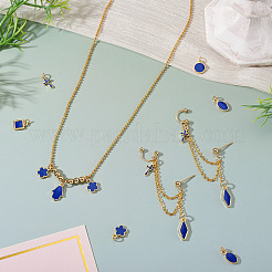 21Pcs 7 Styles Brass Enamel Charms&nbsp;KK-TA0003-19C