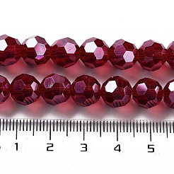 Electroplate Transparent Glass Beads Strands&nbsp;X-EGLA-A035-T10mm-A07