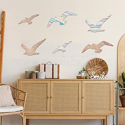 2 Bags 2 Colors Wooden Bird Wall Decorations&nbsp;AJEW-GA0008-94